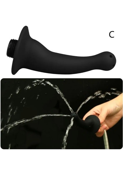 C Tarzı Yumuşak Silikon Anüs Bide Temizleyici Douche Lavman Temizleme Duş Taşınabilir Unisex Erkek Kadın Hijyen Aracı (Yurt Dışından)