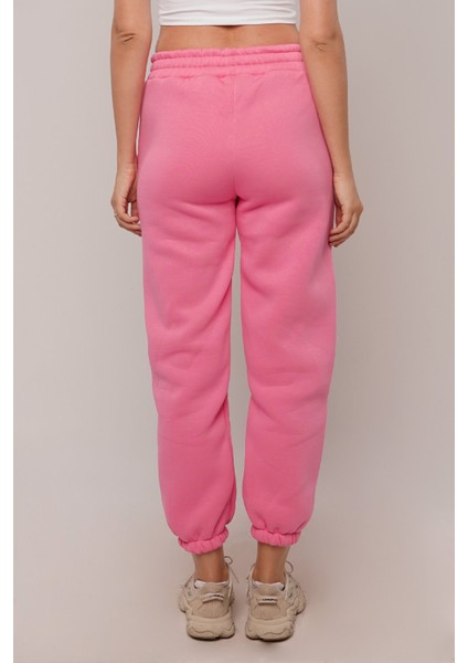 Pembe Barbie Baskılı Eşofman Altı