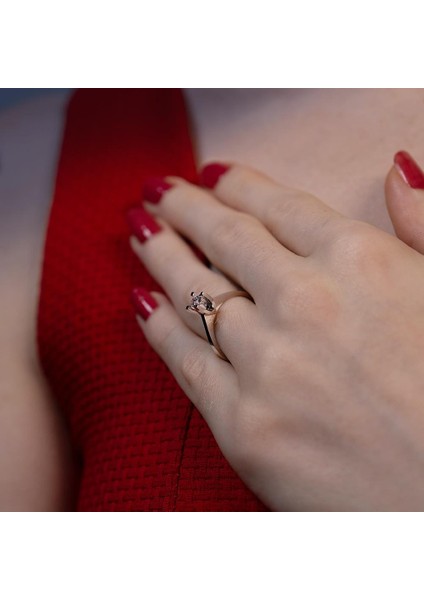 E Renk 0.30 Karat Pırlanta Tektaş Yüzük - Hrd Sertifikalı modelleri