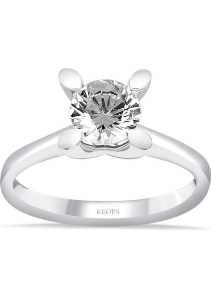 F Renk 1 Karat Pırlanta Tektaş Yüzük - Hrd Sertifikalı fiyatları