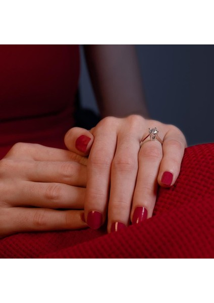 E Renk 0.60 Karat Pırlanta Tektaş Yüzük - Hrd Sertifikalı fırsatları