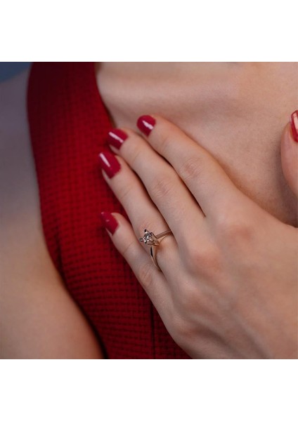 D Renk 0.40 Karat Pırlanta Tektaş Yüzük - Hrd Sertifikalı modelleri