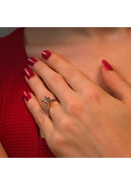 Toplam 0,64 Karat Pırlanta Tektaş Yüzük - Hrd Sertifikalı modelleri