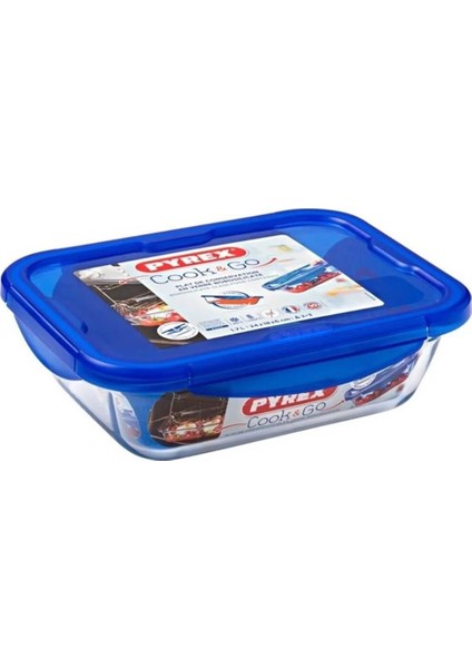 Dikdörtgen Kapaklı Saklama Kabı 1,7 L