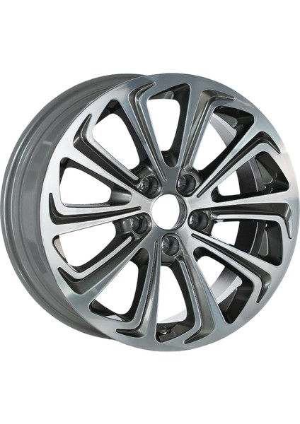 EMR-G690-103 7.0X16" -5X108 ET35 73.1 Titan Grey Diamond Jant (4 Adet)