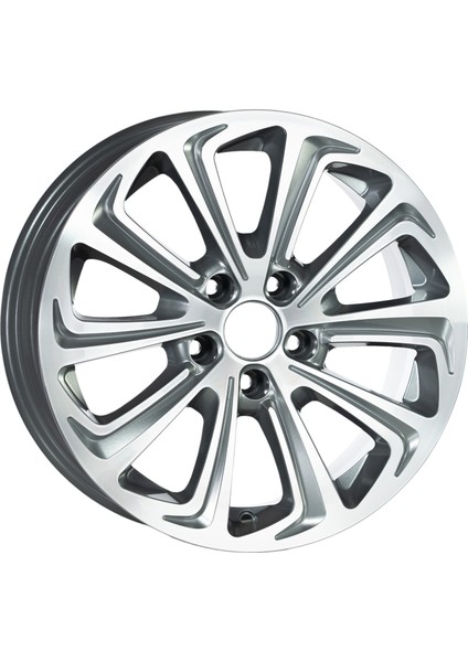 EMR-G690-87 7.0X16" -4X108 ET25 65.1 Silver Diamond Jant (4 Adet)