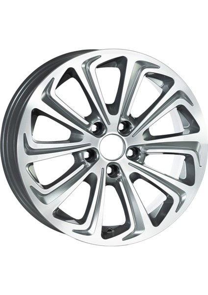 EMR-G690-32 6.5X15" -4X108 ET25 65.1 Silver Diamond Jant (4 Adet)