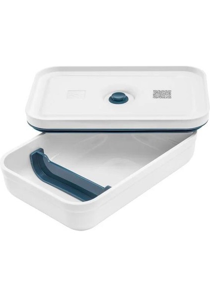 Fresh & Save Vakumlu Yemek Taşıma Kabı L Düz Plastik Beyaz-Akdeniz Mavisi indirimleri