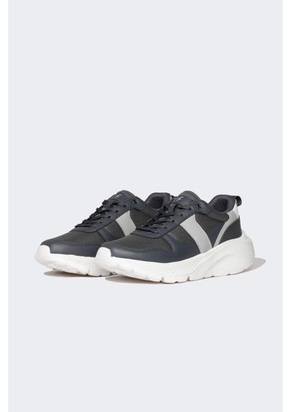 Erkek Yüksek Taban Bağcıklı Suni Deri Spor Ayakkabı C1263AXNS fiyatları