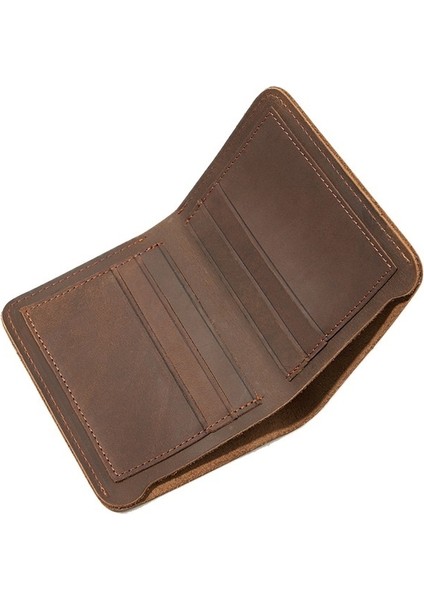 Dikey Tam Deri Cüzdan Üst Katman Inek Derisi Cüzdan (Yurt Dışından) fiyatları