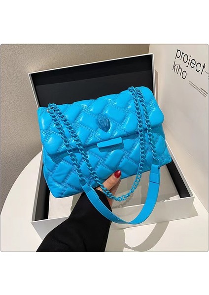 Modaya Uygun Küçük Koku Tarzı Çanta, Popüler Basit Pu Omuz Çapraz Askılı Çanta, Günlük Çok Yönlü Eşkenar Dörtgen Kadın Çantası (Yurt Dışından)