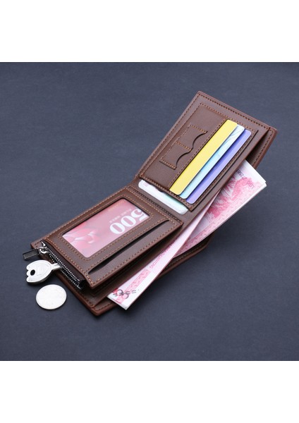 Fermuarlı ve Çoklu Kart Bölmeli Erkek Cüzdanı (Yurt Dışından) fırsatları