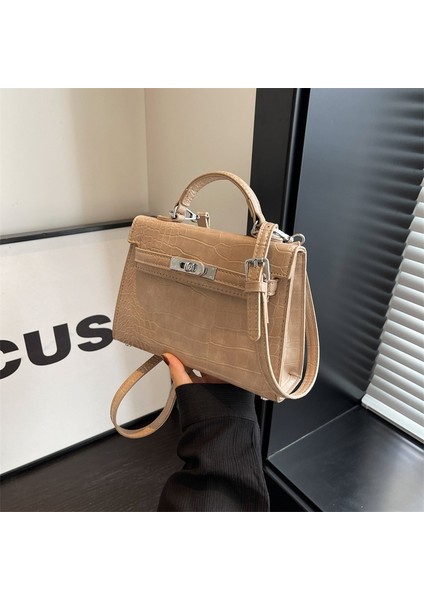 Kadınlar Için Yüksek Kaliteli Rugan Çanta, Şık Taşınabilir Kelly Çantası, Şık Omuz Crossbody Çantası (Yurt Dışından)
