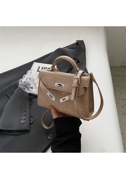 Kadınlar Için Yüksek Kaliteli Rugan Çanta, Şık Taşınabilir Kelly Çantası, Şık Omuz Crossbody Çantası (Yurt Dışından)