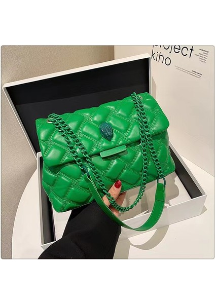 Modaya Uygun Küçük Koku Tarzı Çanta, Popüler Basit Pu Omuz Çapraz Askılı Çanta, Günlük Çok Yönlü Eşkenar Dörtgen Kadın Çantası (Yurt Dışından)