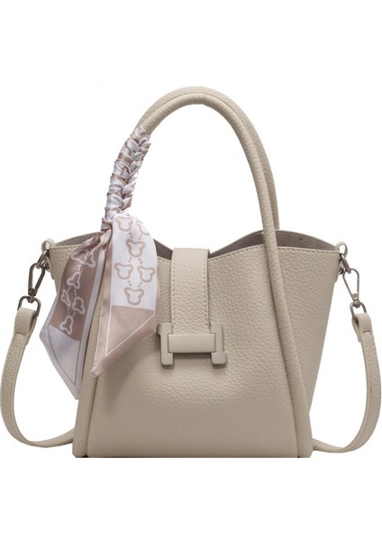 Çanta Kadın Çantaları Batı Tarzı Taşınabilir Kova Çanta Retro Basit Fransız Işe Gidiş Omuz Çantası (Yurt Dışından)