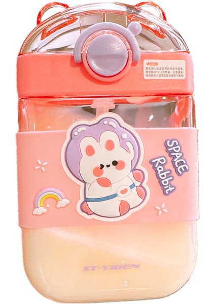 Çizgi Film Şirin Kare Pipetli Bardak (Yurt Dışından)