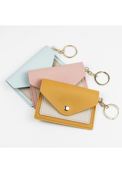 Yeni Pu Kart Tutucu Şeker Rengi Basit Bozuk Para Cüzdanı (Yurt Dışından) modelleri