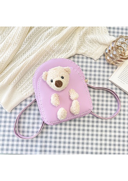 Karikatür Sevimli Messenger Çanta El Dikili Ayı Sırt Çantası (Yurt Dışından)