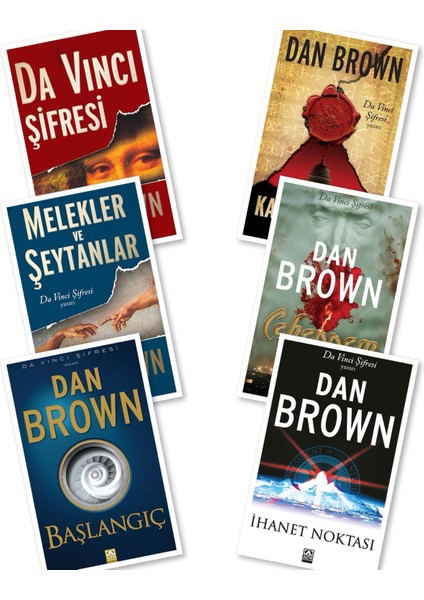 Da Vinci Şifresi - Kayıp Sembol - İhanet Noktası - Cehennem - Başlangıç - Melekler ve Şeytanlar - Dan Brown