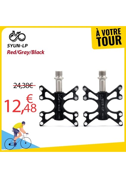 Gri Stil Kava Bisiklet Pedalı Alüminyum Alaşımlı Dağ Bisikleti Pedalı Mtb Yol Bisikleti Mühürlü 3 Rulmanlar Pedallar Için Ultra Hafif Bisiklet Parçaları (Yurt Dışından) fırsatları