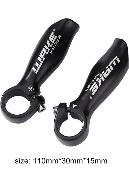 Siyah Stil Wake 1 Pair Yol Dağ Bisikleti Gidon Boynuzları Bisiklet Gidon Bisiklet Bar Sonu Bisiklet Direksiyon Bisiklet Aksesuarları (Yurt Dışından)