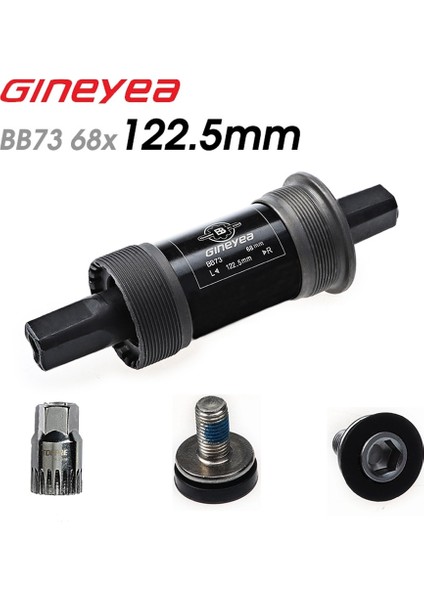 122,5 mm Stili Gineyea Bisiklet Alt Braketi Krank Ekseni Quare Delik Mtb Bisiklet Parçaları Bb Kare Konik Mil C (Yurt Dışından)