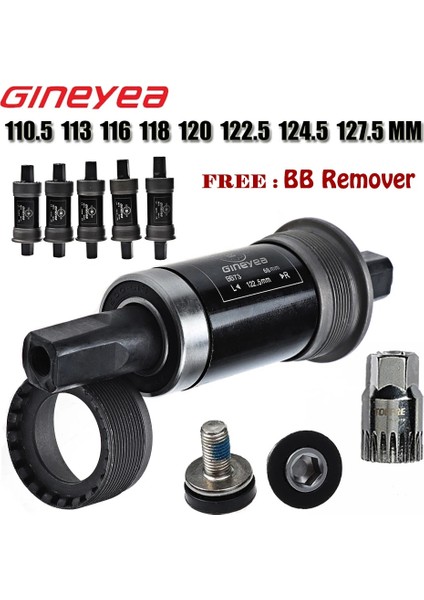 122,5 mm Stili Gineyea Bisiklet Alt Braketi Krank Ekseni Quare Delik Mtb Bisiklet Parçaları Bb Kare Konik Mil C (Yurt Dışından) fiyatları