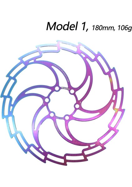 Liangduo Shop 180MM Model 1 Stil Iııpro Bisiklet Disk Fren Yağı Kaygan Paslanmaz Çelik Mtb Yol Bisikleti Gökkuşağı Hafif 6 Cıvata G3 Merkez Rotor Ipro (Yurt Dışından)