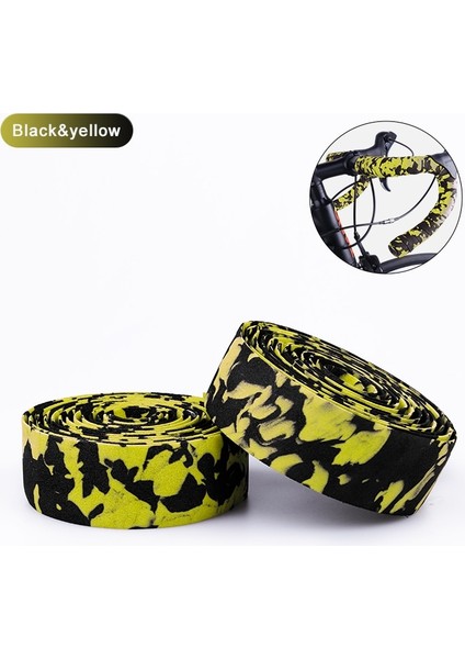 N-DCCD-0305 Stili X-Tıger Gidon Bandı Yol Bisikleti Kavrama Bisiklet Aksesuarları Bar Bandı Profesyonel Bisiklet Sönümleme Titreşim Önleyici Sargı Bar Bandı (Yurt Dışından)