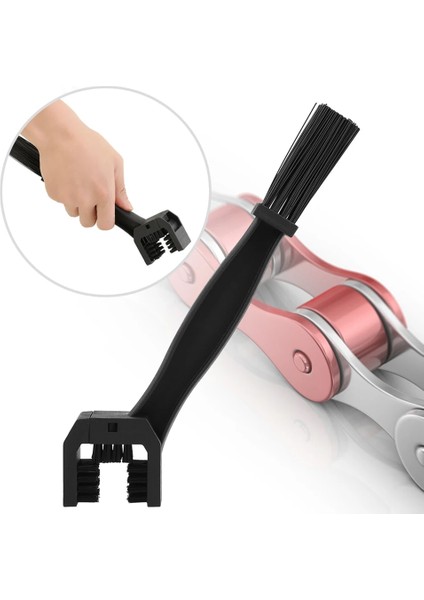Kırmızı Stil Pratik Motosiklet Bisiklet Dişli Zincir Bakım Temizleyici Çok Fonksiyonlu Dayanıklı Kullanışlı Kir Fırçası Jant Bakımı Lastik Araçları (Yurt Dışından) indirimleri
