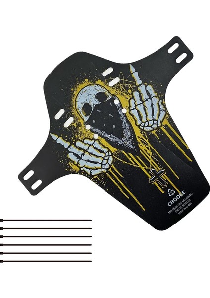 Kara Şeytan Tarzı Chooee Bisiklet Çamurluğu, Mtb Yol Bisikleti Frontrear Evrensel Çamurluk Uyumlu, 1 Adet (Yurt Dışından)