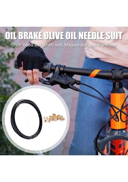 Magura Tarzı Dağ Bisikleti Hidrolik Disk Fren Hortumu Yağ Tüp Borusu 5mm Mtb Bisiklet Fren Hortumu Kablo Seti Kitleri BH59 BH90 Konnektör 2.5 M (Yurt Dışından) fiyatları