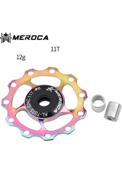 11T Renk Stili Meroca Dağ Bisikleti Yol Bisikleti Alüminyum Jokey Tekerlek Arka Attırıcı Kasnak Çelik Rulman Kılavuzu (Yurt Dışından)