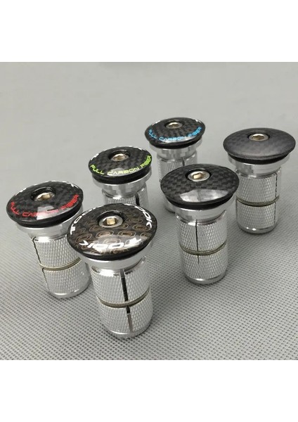 Siyah Mat Stili Bisiklet Kulaklığı Stem Kulaklıkları Stem Üst Kapak Kompresör " Karbon Yönlendirici Kompresör Alüminyum Genişletici+ T800 Karbon Üst Kapak (Yurt Dışından) fiyatları