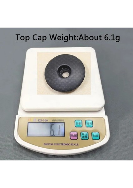 Siyah Mat Stili Bisiklet Kulaklığı Stem Kulaklıkları Stem Üst Kapak Kompresör " Karbon Yönlendirici Kompresör Alüminyum Genişletici+ T800 Karbon Üst Kapak (Yurt Dışından) fırsatları