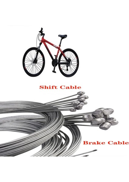 Bisiklet Fren Stili Et 2m Mtb Bisiklet Fren Hattı Bisiklet Hız Hattı Sabit Vites Değiştirici Dişli Fren Kablosu Seti Mtb Yol Bisikleti Için Çekirdek Iç Tel (Yurt Dışından) modelleri