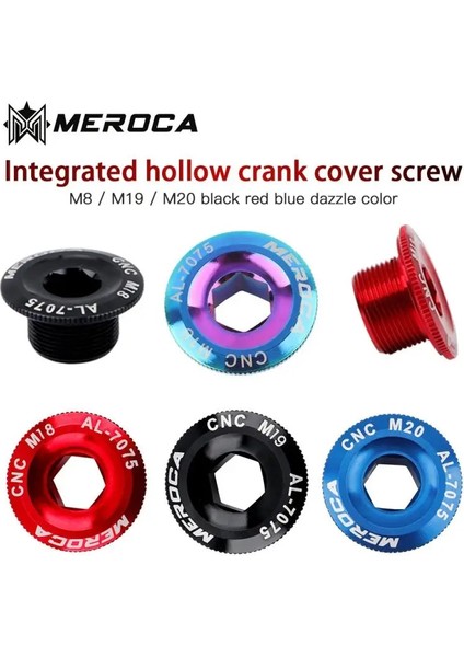 M20 Mavi Stil Yeni Alüminyum Alaşımlı Dağ Bisikleti Renk Krank Kapağı Krank Vidası Himano Ixf M19 Bisiklet Krank Aynakol Için Uyumlu (Yurt Dışından) modelleri