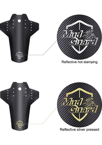 Gümüş Yansıtıcı Stil 2 Adet Yansıtıcı Bisiklet Çamurlukları Ön Arka Lastik Tekerlek Çamurlukları Karbon Fiber Çamurluk Mtb Bisiklet Yol Bisikleti Düzeltme Dişli Aksesuarı (Yurt Dışından) fiyatları
