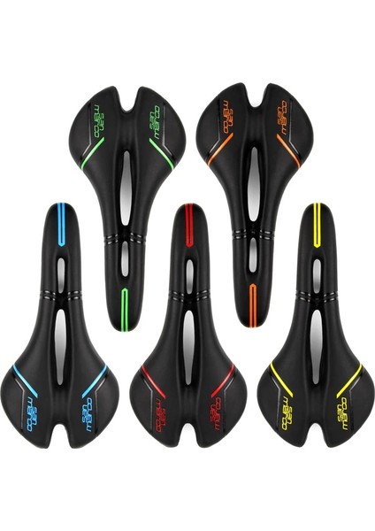 Selle-Mavi Tarzı Geniş Mtb Bisiklet Eyer Silikon Kaymaz Eyer Yol Bisikleti Eyer Bisiklet Koltukları Sillin Bicicleta Hollow Yumuşak Pu Deri (Yurt Dışından)