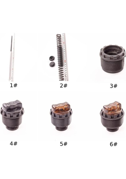 6 Stili Yazın Bisiklet Ön Çatal Onarım Parçaları Xcrxcm Yağ Çubuğu Taban Vidalı Çubuk Ayar Düğmesi Kiti Yaylı Taban Vidalı Çubuk Kapağı Set Bisiklet Parçaları (Yurt Dışından)