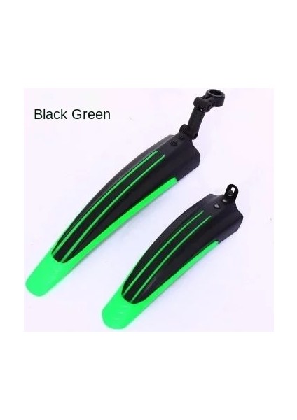 Yeşil Stil Bisiklet Çamurluk Dağ Bisikleti Çamurluk Seti Çamurluklar Bisiklet Çamurluk Kanatları Bisiklet Ön ve Arka Çamurluklar (Yurt Dışından)