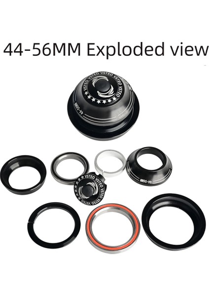 44-56MM Tarzı Vsteo Dağ Yol Bisikleti Kulaklık Ön Çatal Rulman Kase Seti Konik Boru Düz Boru Rulman (Yurt Dışından) indirimleri