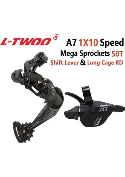 Vites Kolu Sağ Stil Ltwoo A7 1X10 Groupset Tetik Vites Kolu + Mtb Bisiklet 10 Vites Kaset Dişlileri Için Arka Attırıcı Ltwoo Groupset (Yurt Dışından)