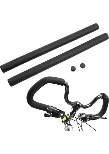 Siyah Stil 2 Adet Bisiklet Döngüsü Mtb Yol Bisikleti Pürüzsüz Yumuşak Tüp Sünger Köpük Gidon Sapları Mini Bisikletler Için Kapak Bisikletler Gidon Çubukları (Yurt Dışından) fırsatları