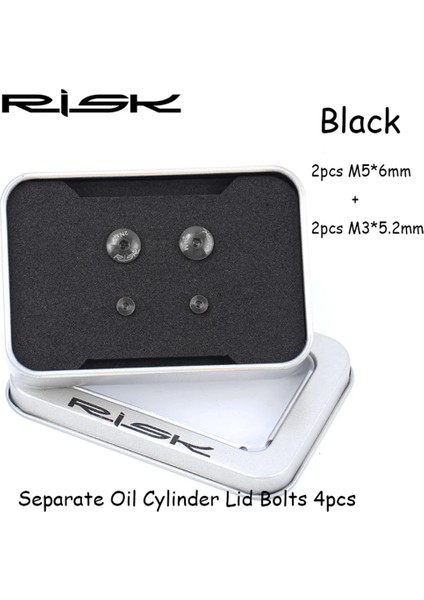 4 Adet-Siyah Stil Bisiklet Fren Kolu Için Bisiklet Kapak Cıvataları Titanyum Alaşımlı Yağ Silindir Kapak Cıvataları Disk Sabit Vidalı Bisiklet Hidrolik Aksesuarları (Yurt Dışından)