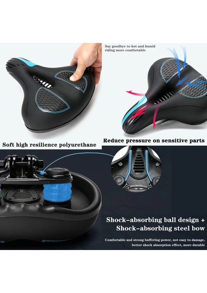 562 Siyah Stil Cycabel 3D Jel Bisiklet Eyer Koltuk Erkek Kadın Kalınlaşmak Mtb Yol Döngüsü Eyer Hollow Nefes Rahat Yumuşak Bisiklet Bisiklet Koltuğu (Yurt Dışından) modelleri