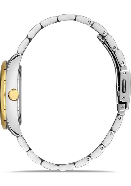 Takvimli Sarı Beyaz Kaplamalı Kadın Kol Saati fiyatları