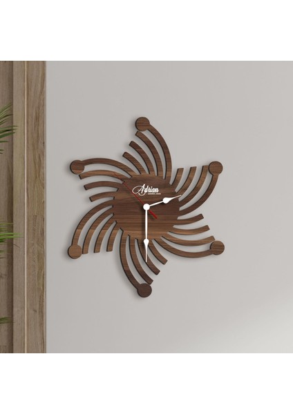 Kişiye Özel Isimli Dekoratif 45CM Ahşap Duvar Saati-11 , Ev Hediyesi , Arkadaşa Hediye , Sevgiliye Hediye