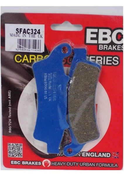 SFAC324 2020-2023 Kymco Xtown 250 Ct Uyumlu Ön Fren Balatası Karbon Balata